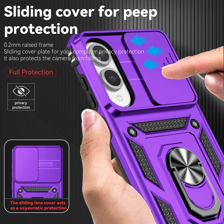 For Samsung Galaxy S25 Edge 5G Sliding Camshield Holder Phone Case