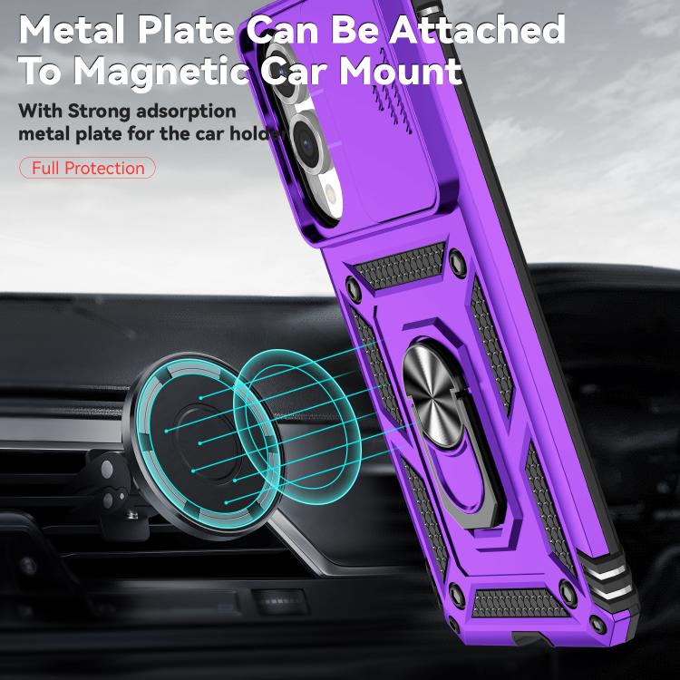 For Samsung Galaxy S25 Edge 5G Sliding Camshield Holder Phone Case