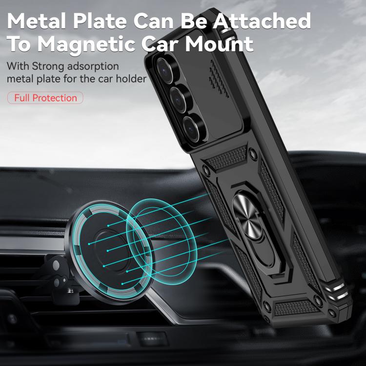 For Samsung Galaxy S25 FE 5G Sliding Camshield Holder Phone Case