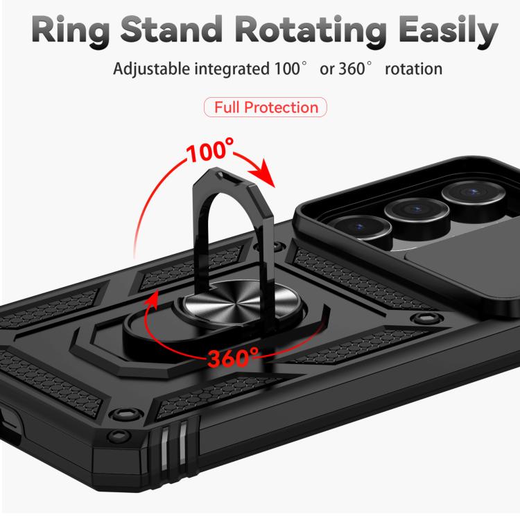 For Samsung Galaxy S25 FE 5G Sliding Camshield Holder Phone Case