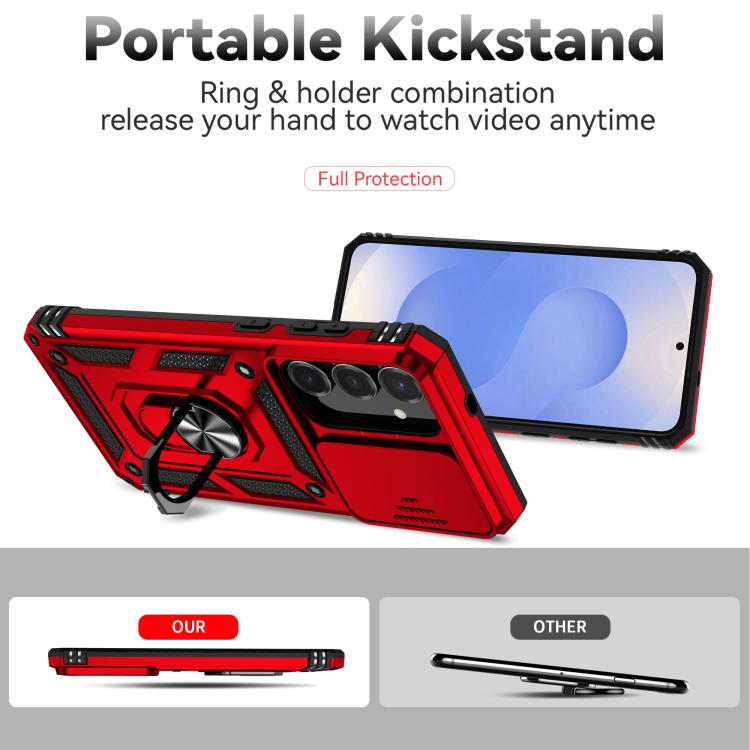 For Samsung Galaxy S25 FE 5G Sliding Camshield Holder Phone Case