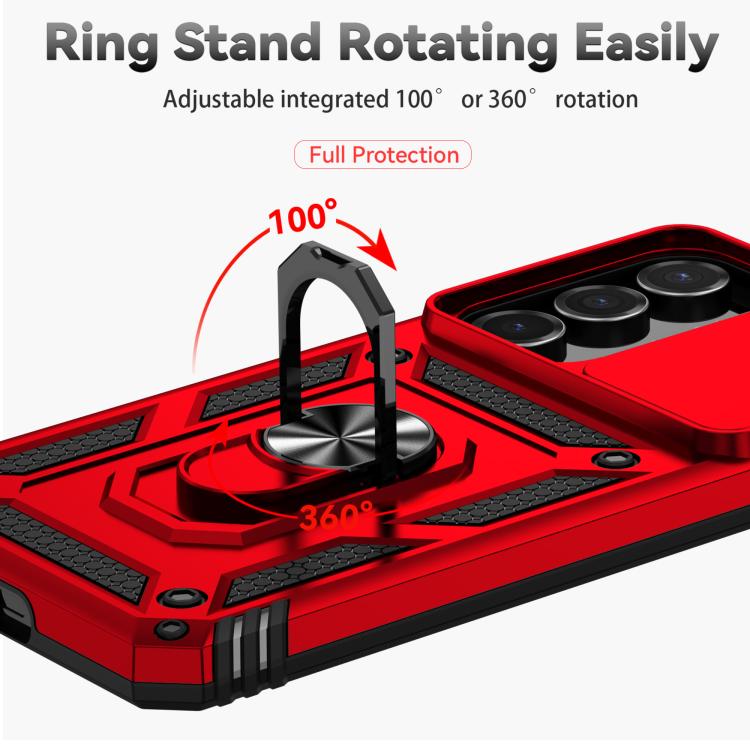 For Samsung Galaxy S25 FE 5G Sliding Camshield Holder Phone Case