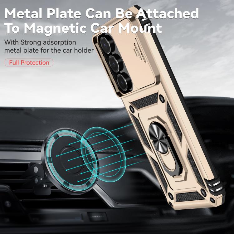 For Samsung Galaxy S25 FE 5G Sliding Camshield Holder Phone Case