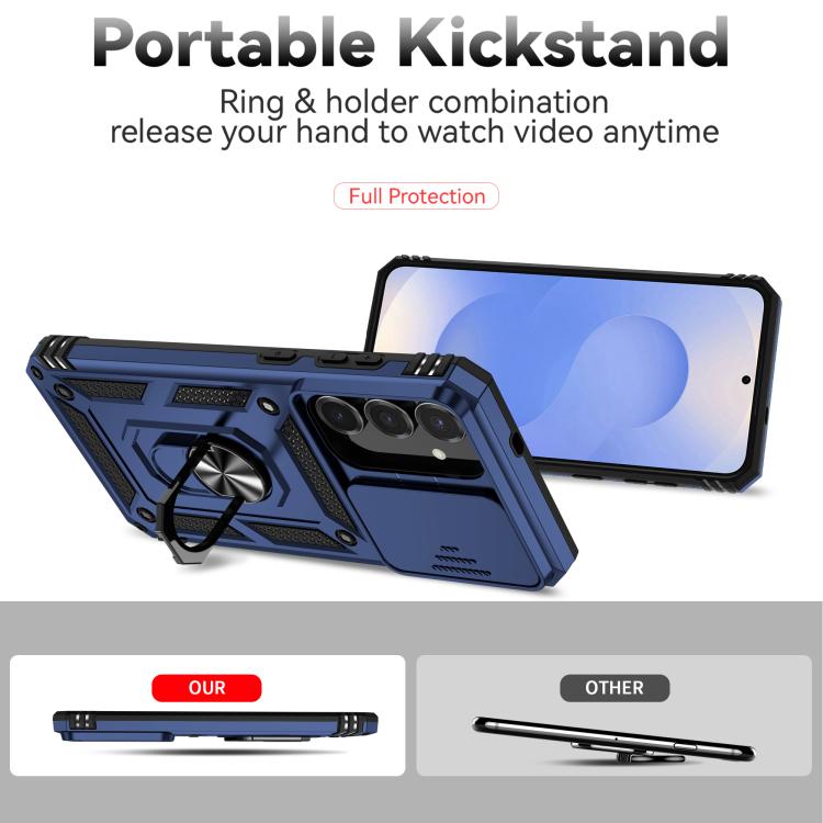 For Samsung Galaxy S25 FE 5G Sliding Camshield Holder Phone Case