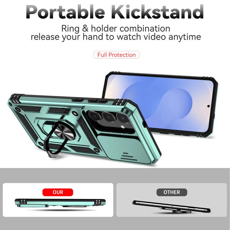 For Samsung Galaxy S25 FE 5G Sliding Camshield Holder Phone Case