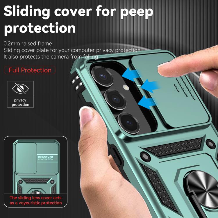 For Samsung Galaxy S25 FE 5G Sliding Camshield Holder Phone Case
