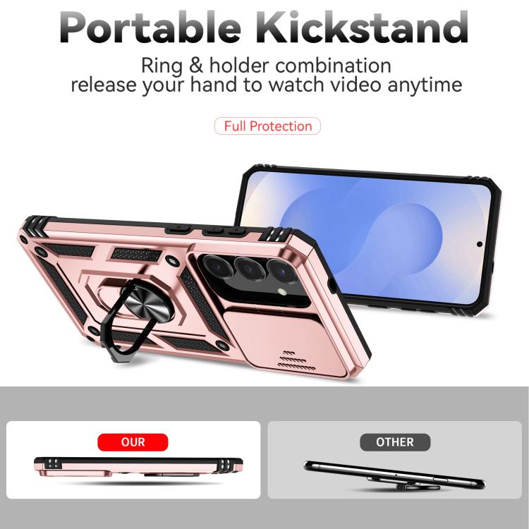 For Samsung Galaxy S25 FE 5G Sliding Camshield Holder Phone Case