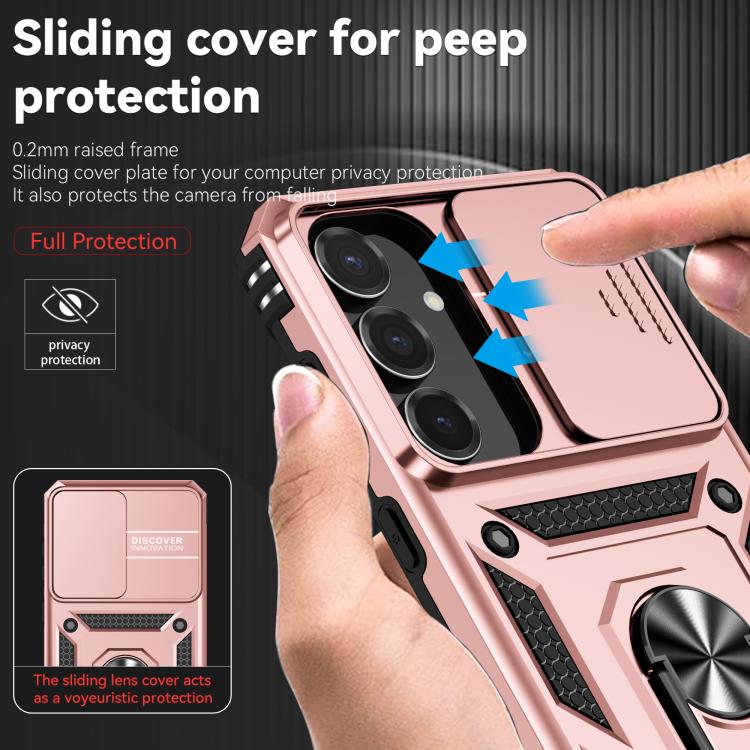 For Samsung Galaxy S25 FE 5G Sliding Camshield Holder Phone Case