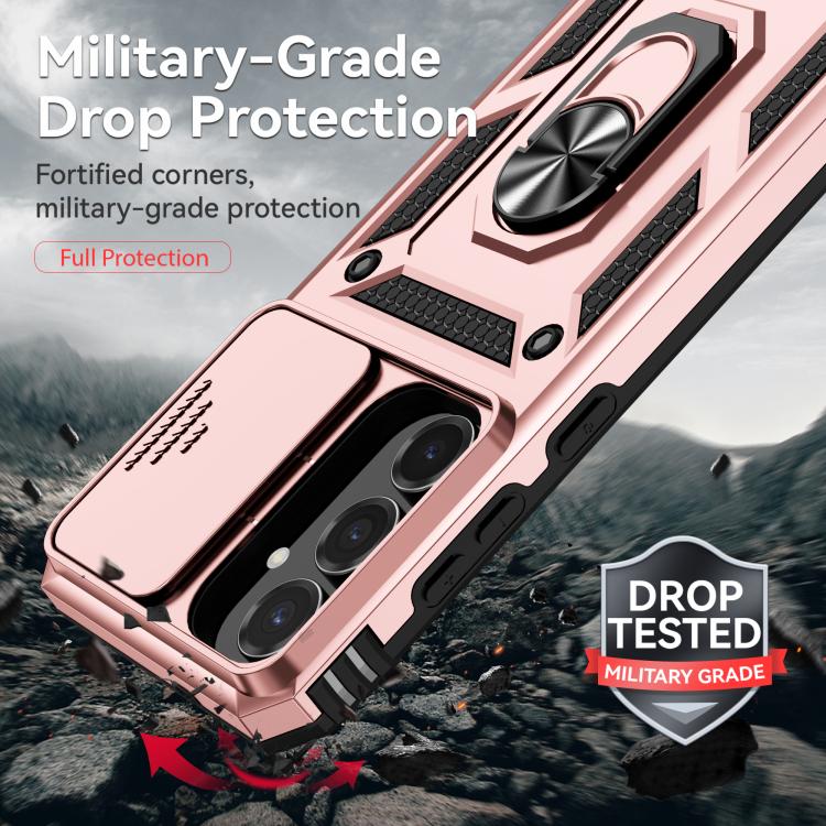 For Samsung Galaxy S25 FE 5G Sliding Camshield Holder Phone Case