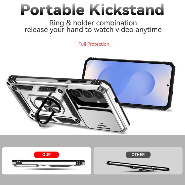 For Samsung Galaxy S25 FE 5G Sliding Camshield Holder Phone Case