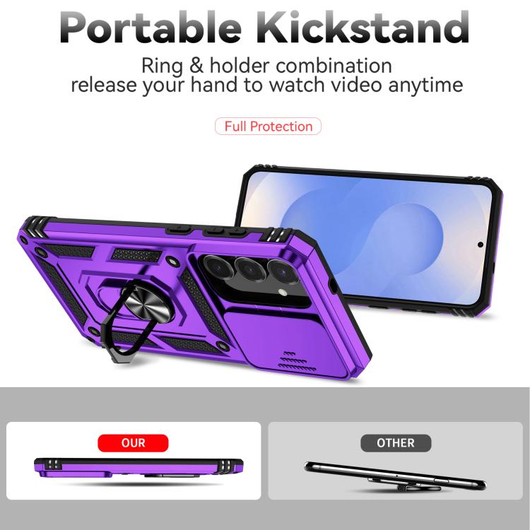 For Samsung Galaxy S25 FE 5G Sliding Camshield Holder Phone Case