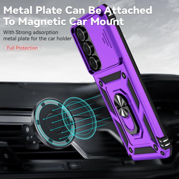 For Samsung Galaxy S25 FE 5G Sliding Camshield Holder Phone Case