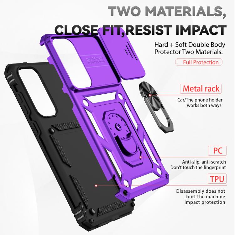 For Samsung Galaxy S25 FE 5G Sliding Camshield Holder Phone Case