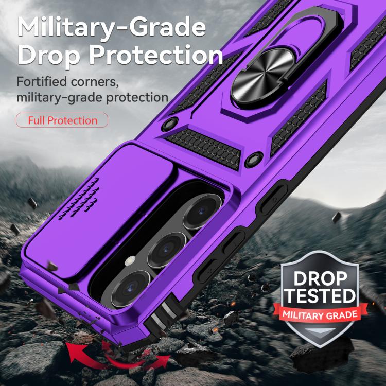 For Samsung Galaxy S25 FE 5G Sliding Camshield Holder Phone Case