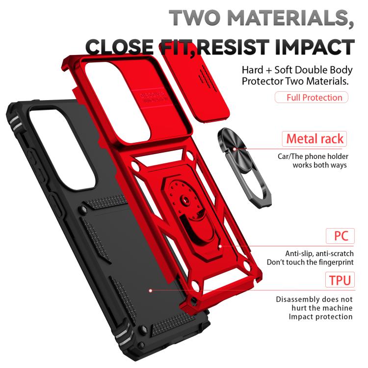 For Samsung Galaxy S26 Ultra 5G Sliding Camshield Holder Phone Case
