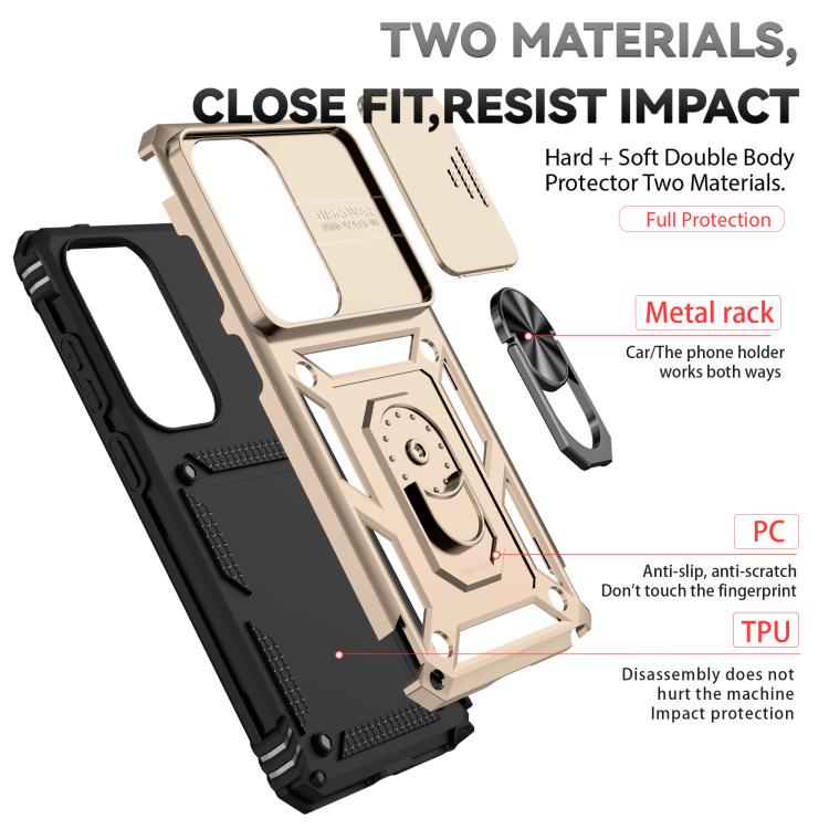 For Samsung Galaxy S26 Ultra 5G Sliding Camshield Holder Phone Case
