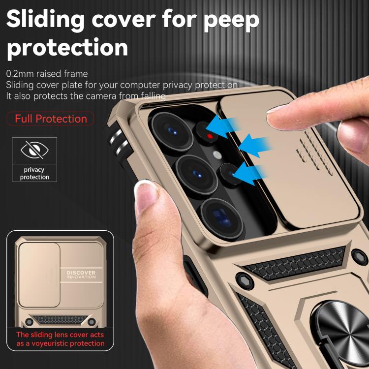 For Samsung Galaxy S26 Ultra 5G Sliding Camshield Holder Phone Case