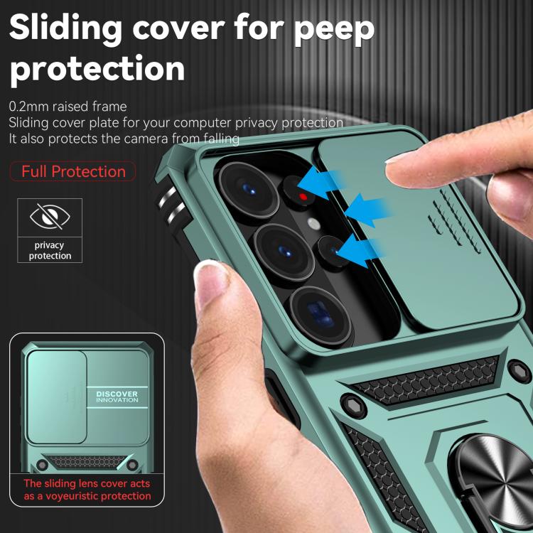 For Samsung Galaxy S26 Ultra 5G Sliding Camshield Holder Phone Case