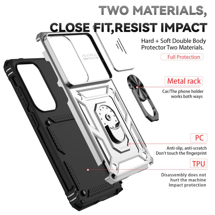 For Samsung Galaxy S26 Ultra 5G Sliding Camshield Holder Phone Case