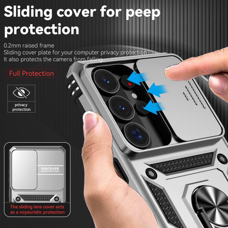 For Samsung Galaxy S26 Ultra 5G Sliding Camshield Holder Phone Case