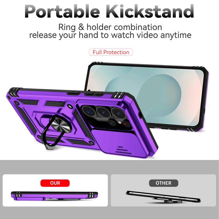 For Samsung Galaxy S26 Ultra 5G Sliding Camshield Holder Phone Case