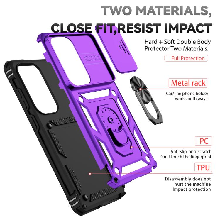 For Samsung Galaxy S26 Ultra 5G Sliding Camshield Holder Phone Case