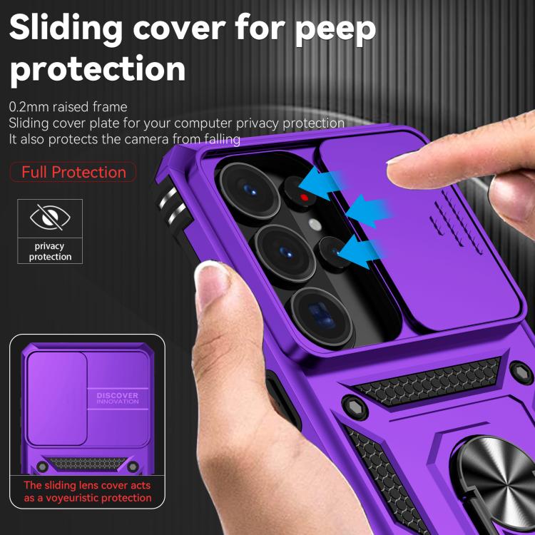 For Samsung Galaxy S26 Ultra 5G Sliding Camshield Holder Phone Case