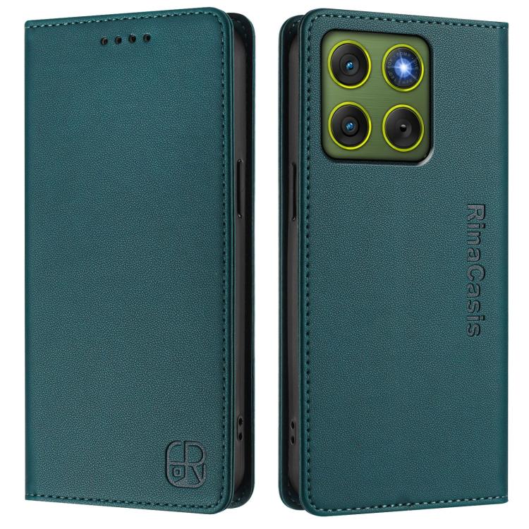 For Motorola Edge 70 5G / Moto X70 Air 5G RC01 Dual-Folded Magnetic Suction RFID Leather Phone Case