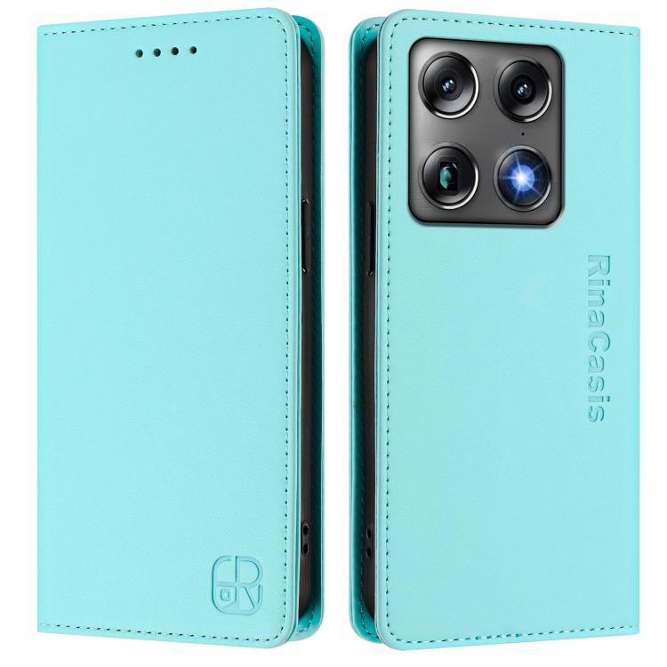 For Motorola Signature 5G RC01 Dual-Folded Magnetic Suction RFID Leather Phone Case