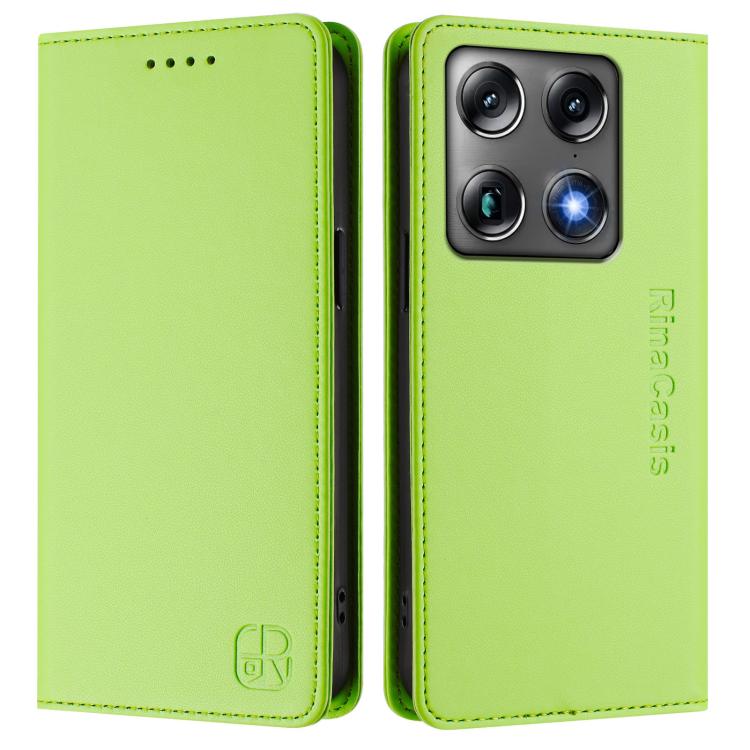 For Motorola Signature 5G RC01 Dual-Folded Magnetic Suction RFID Leather Phone Case