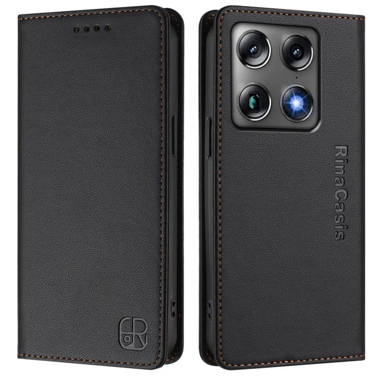 For Motorola Signature 5G RC01 Dual-Folded Magnetic Suction RFID Leather Phone Case