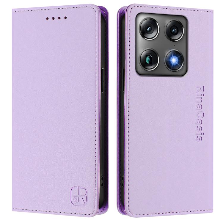 For Motorola Signature 5G RC01 Dual-Folded Magnetic Suction RFID Leather Phone Case
