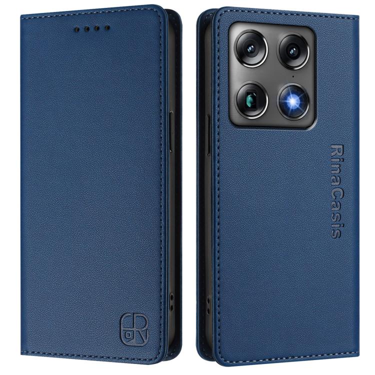 For Motorola Signature 5G RC01 Dual-Folded Magnetic Suction RFID Leather Phone Case