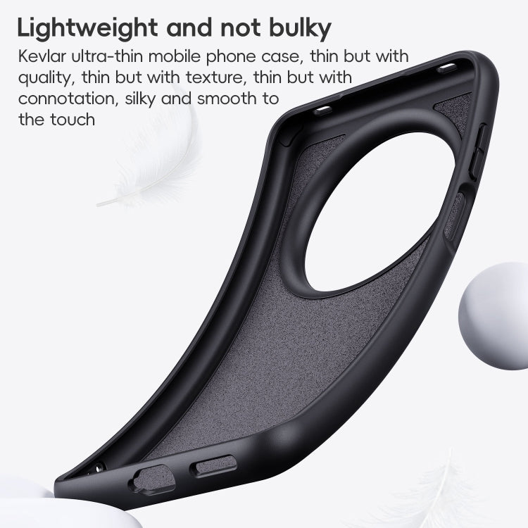 For Huawei Mate 70 Pro / 70 Pro+ Carbon Fiber Kevlar MagSafe Magnetic Phone Case - Black