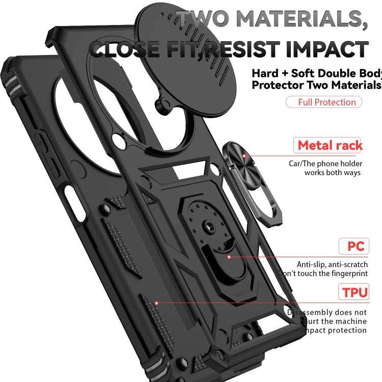 For Redmi 14C 4G Sliding Camshield Holder Phone Case