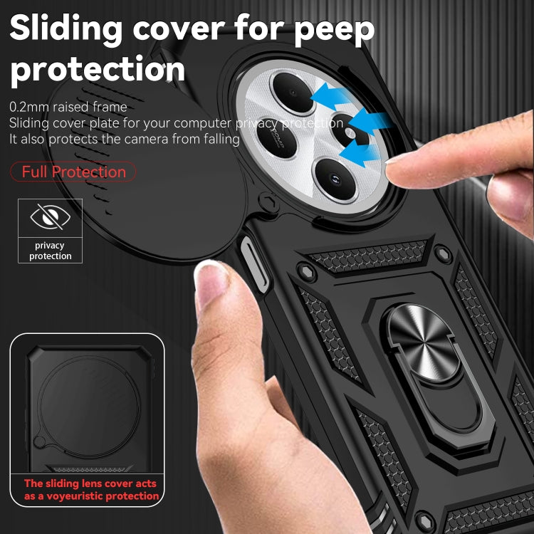 For Redmi 14C 4G Sliding Camshield Holder Phone Case
