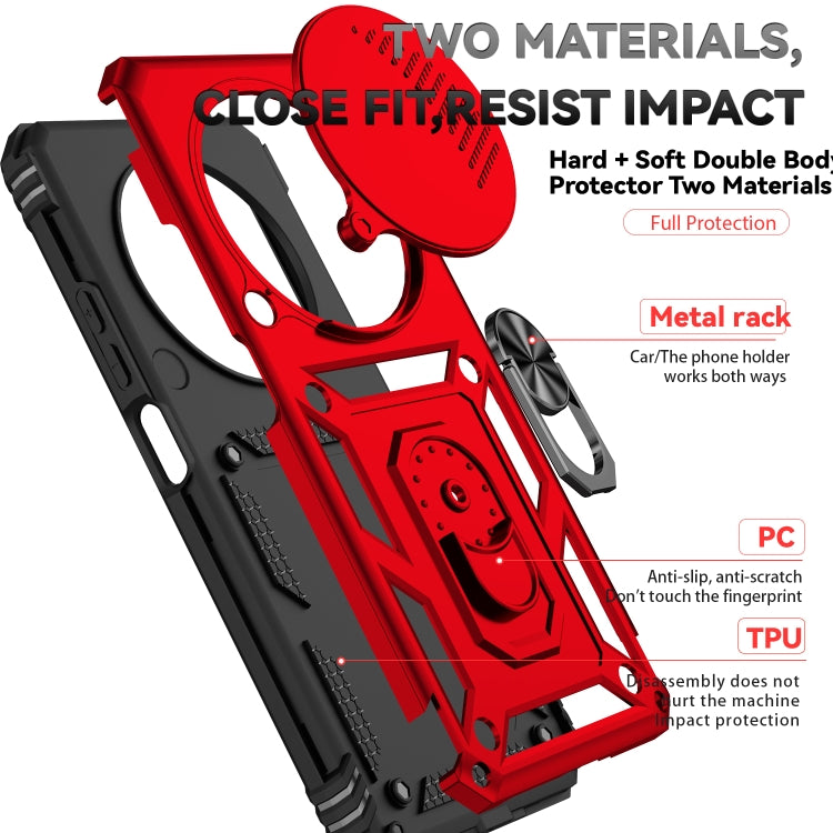 For Redmi 14C 4G Sliding Camshield Holder Phone Case