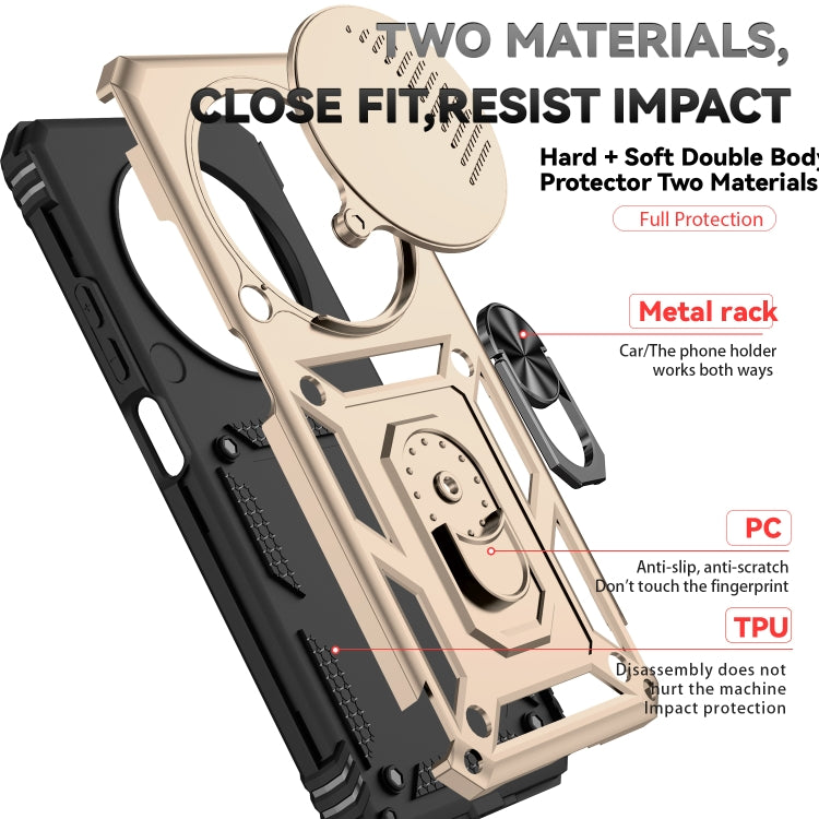 For Redmi 14C 4G Sliding Camshield Holder Phone Case