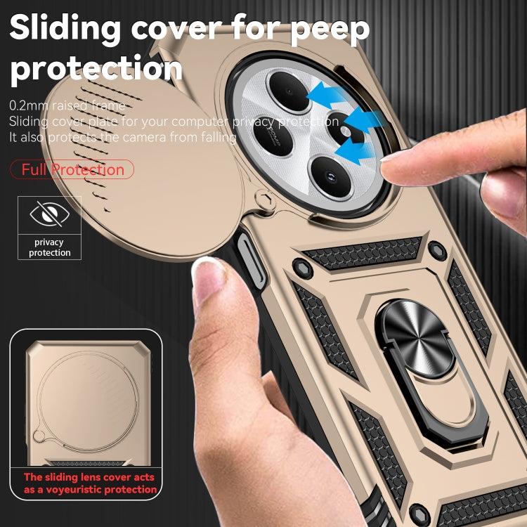 For Redmi 14C 4G Sliding Camshield Holder Phone Case
