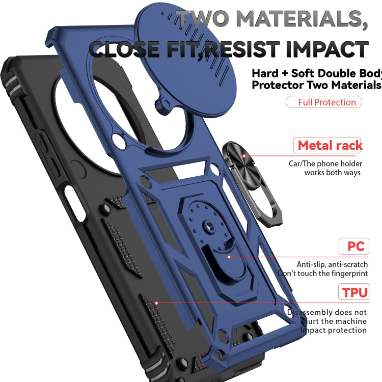 For Redmi 14C 4G Sliding Camshield Holder Phone Case