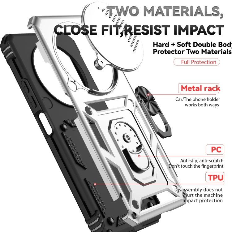 For Redmi 14C 4G Sliding Camshield Holder Phone Case