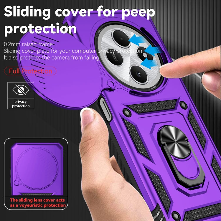 For Redmi 14C 4G Sliding Camshield Holder Phone Case