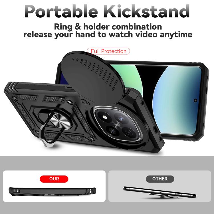 For Redmi Note 14 Pro+ 5G Global Sliding Camshield Holder Phone Case