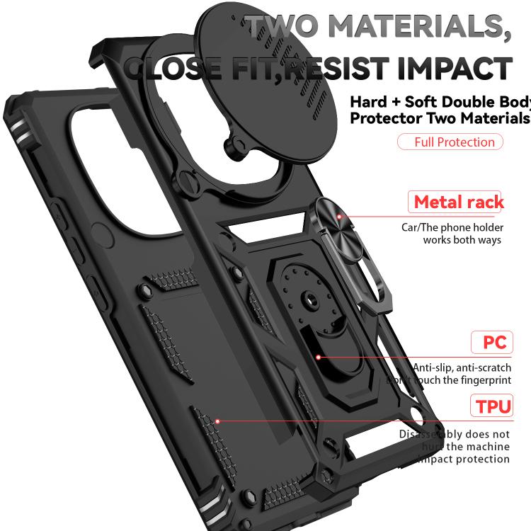 For Redmi Note 14 Pro+ 5G Global Sliding Camshield Holder Phone Case