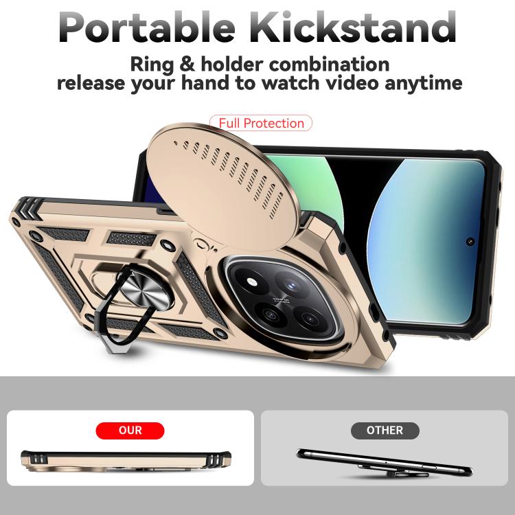 For Redmi Note 14 Pro+ 5G Global Sliding Camshield Holder Phone Case