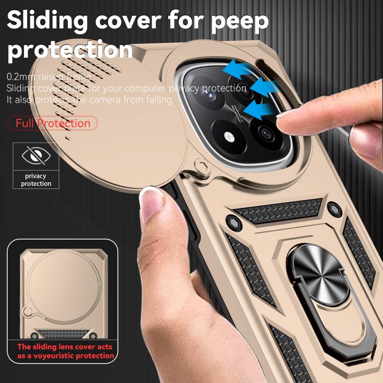 For Redmi Note 14 Pro+ 5G Global Sliding Camshield Holder Phone Case