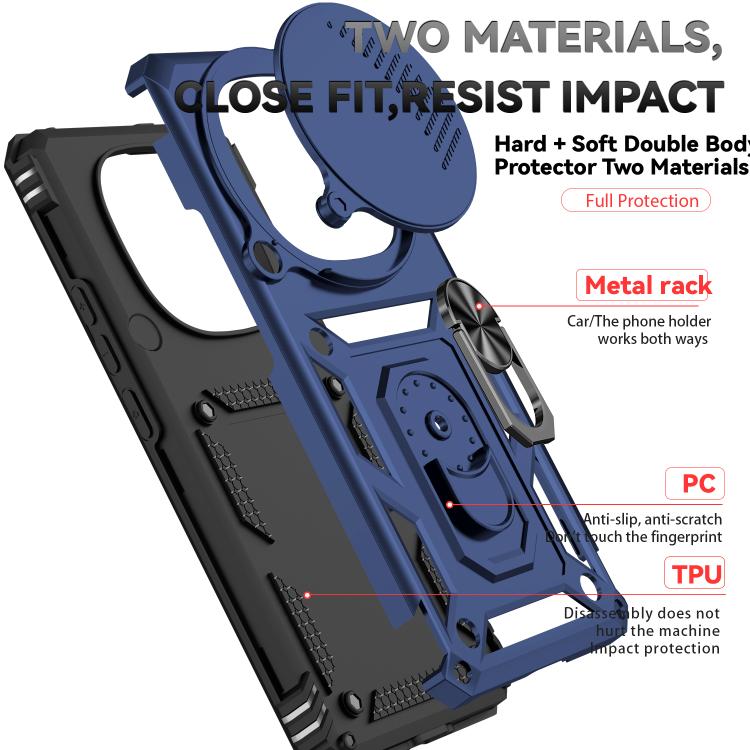 For Redmi Note 14 Pro+ 5G Global Sliding Camshield Holder Phone Case