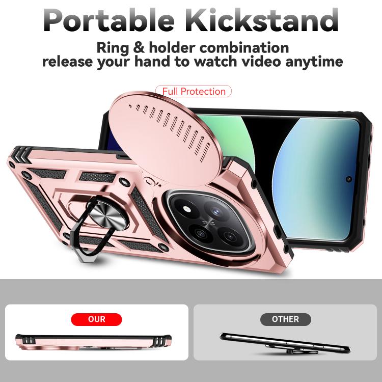 For Redmi Note 14 Pro+ 5G Global Sliding Camshield Holder Phone Case