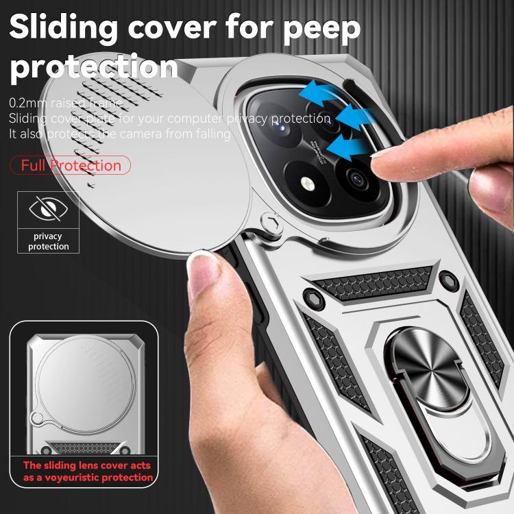 For Redmi Note 14 Pro+ 5G Global Sliding Camshield Holder Phone Case