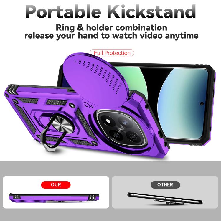 For Redmi Note 14 Pro+ 5G Global Sliding Camshield Holder Phone Case